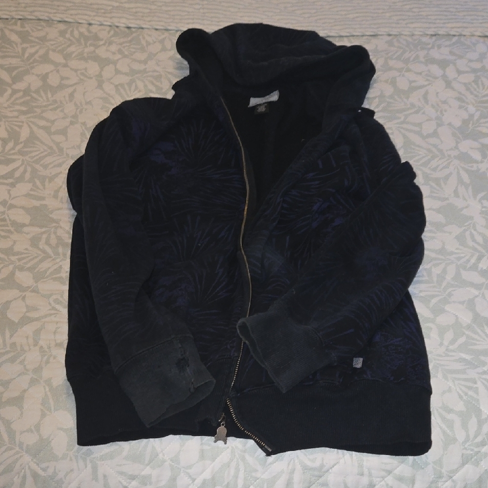 Men's Black Zip-Up Sweater